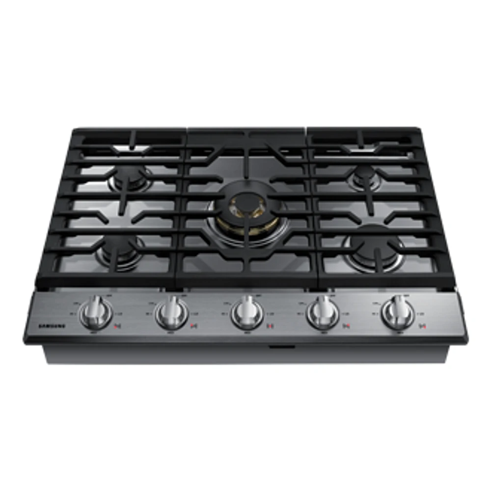 30" Smart Gas Cooktop with 22K BTU Dual Power Burner | Samsung Canada