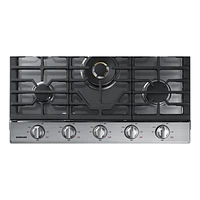 30" Smart Gas Cooktop with 22K BTU Dual Power Burner | Samsung Canada