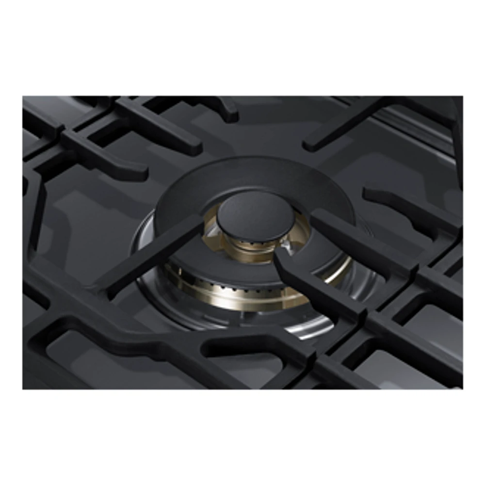 30" Smart Gas Cooktop with 22K BTU Dual Power Burner | Samsung Canada