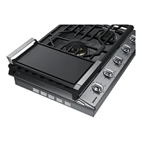 30" Smart Gas Cooktop with 22K BTU Dual Power Burner | Samsung Canada