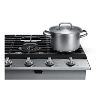 30" Smart Gas Cooktop with 22K BTU Dual Power Burner | Samsung Canada