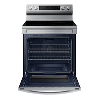 30" 6.3 cu. Ft. Smart Electric Freestanding Fan Convection Range with Air Fry | Samsung Canada