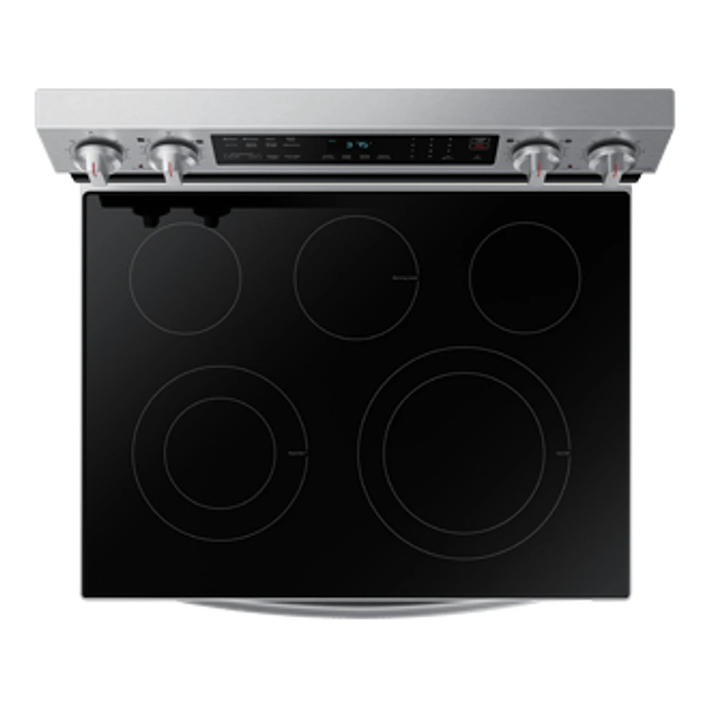 30" 6.3 cu. Ft. Smart Electric Freestanding Fan Convection Range with Air Fry | Samsung Canada