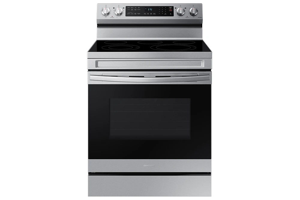 30" 6.3 cu. Ft. Smart Electric Freestanding Fan Convection Range with Air Fry | Samsung Canada