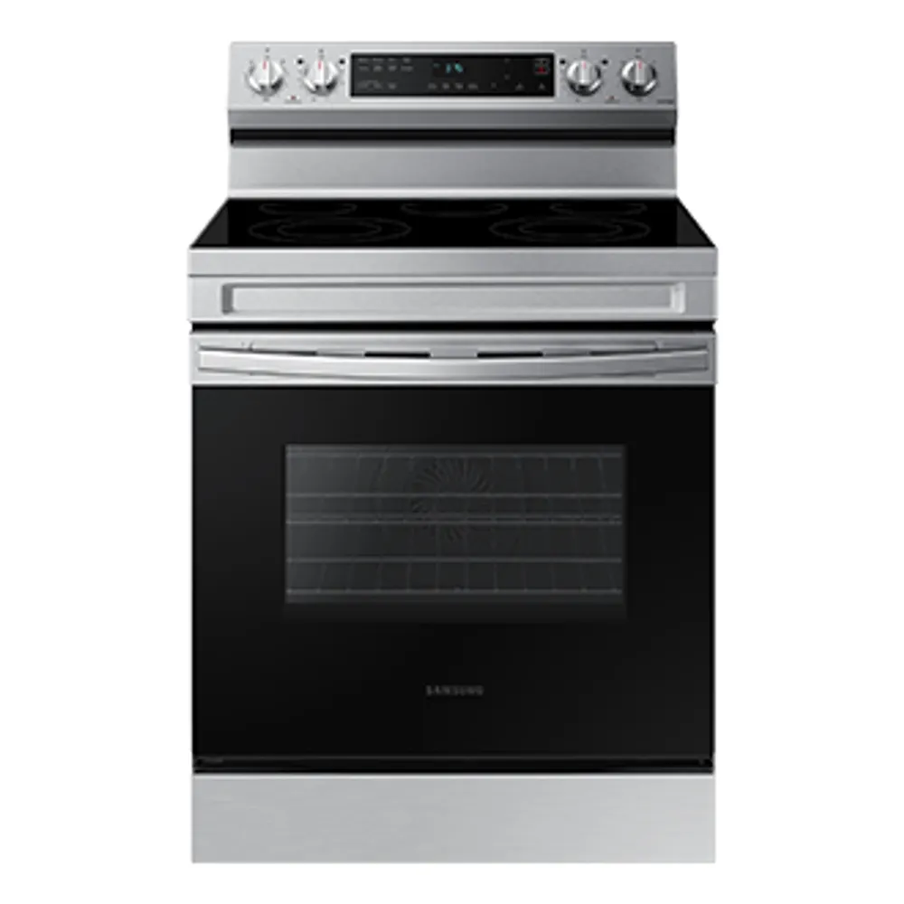 30" 6.3 cu. Ft. Smart Electric Freestanding Fan Convection Range with Air Fry | Samsung Canada