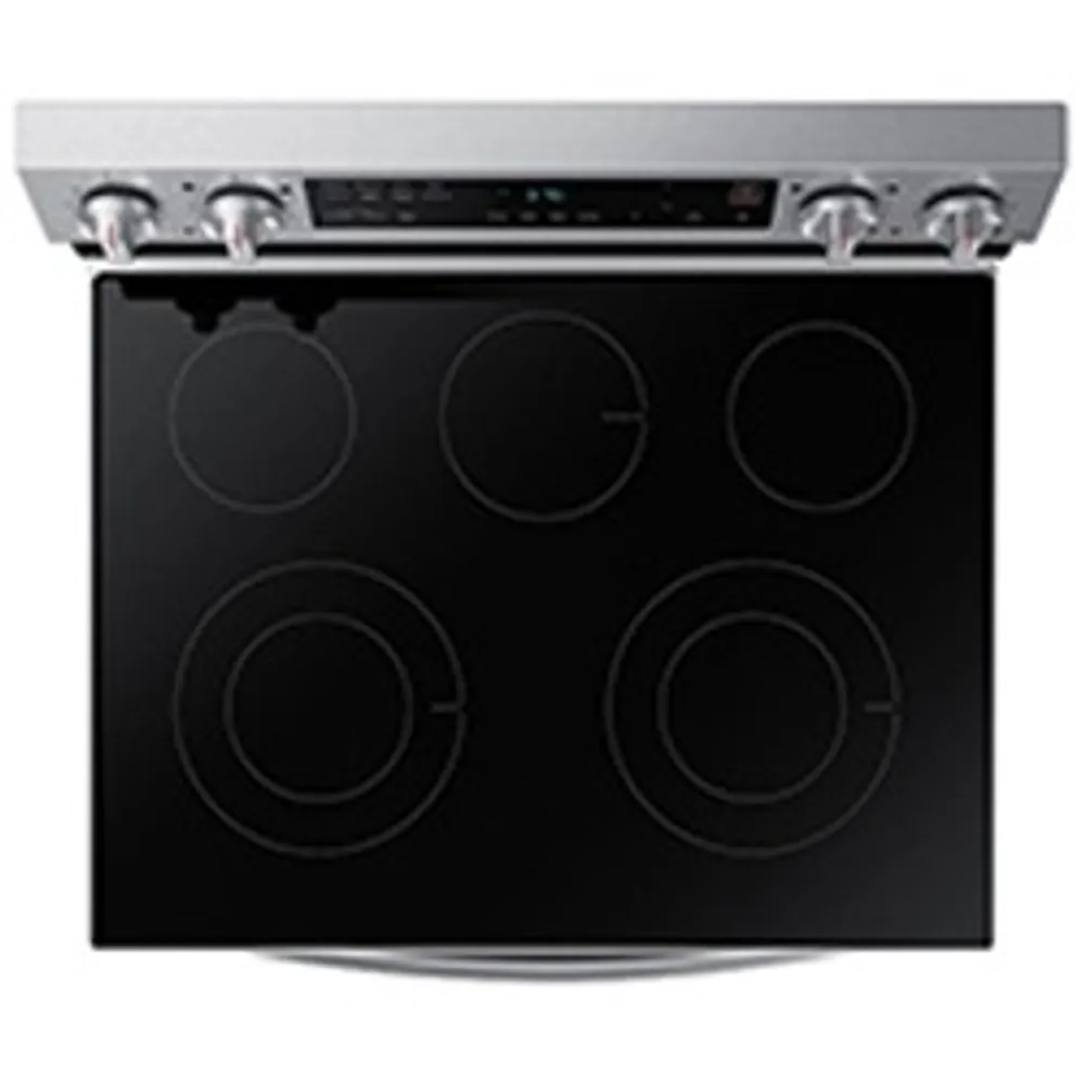 30" 6.3 cu. Ft. Smart Electric Freestanding Fan Convection Range with Air Fry | Samsung Canada