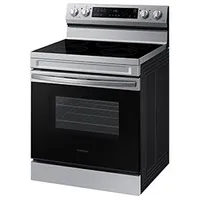 30" 6.3 cu. Ft. Smart Electric Freestanding Fan Convection Range with Air Fry | Samsung Canada