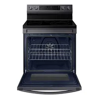 30" 6.3 cu. Ft. Smart Electric Freestanding True Convection Range with Air Fry | Samsung CA