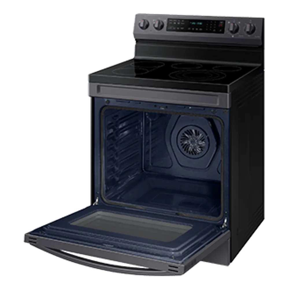 30" 6.3 cu. Ft. Smart Electric Freestanding True Convection Range with Air Fry | Samsung CA