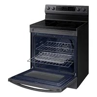 30" 6.3 cu. Ft. Smart Electric Freestanding True Convection Range with Air Fry | Samsung CA