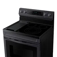 30" 6.3 cu. Ft. Smart Electric Freestanding True Convection Range with Air Fry | Samsung CA