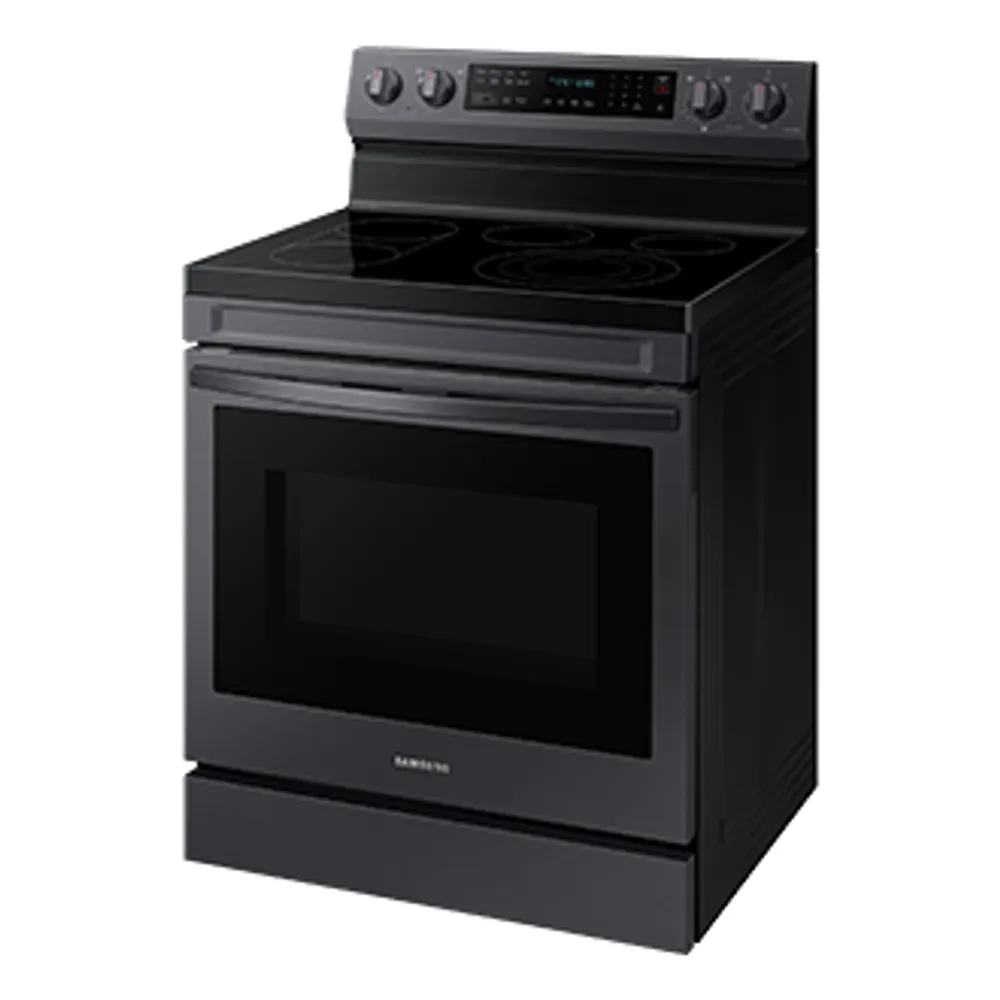 30" 6.3 cu. Ft. Smart Electric Freestanding True Convection Range with Air Fry | Samsung CA