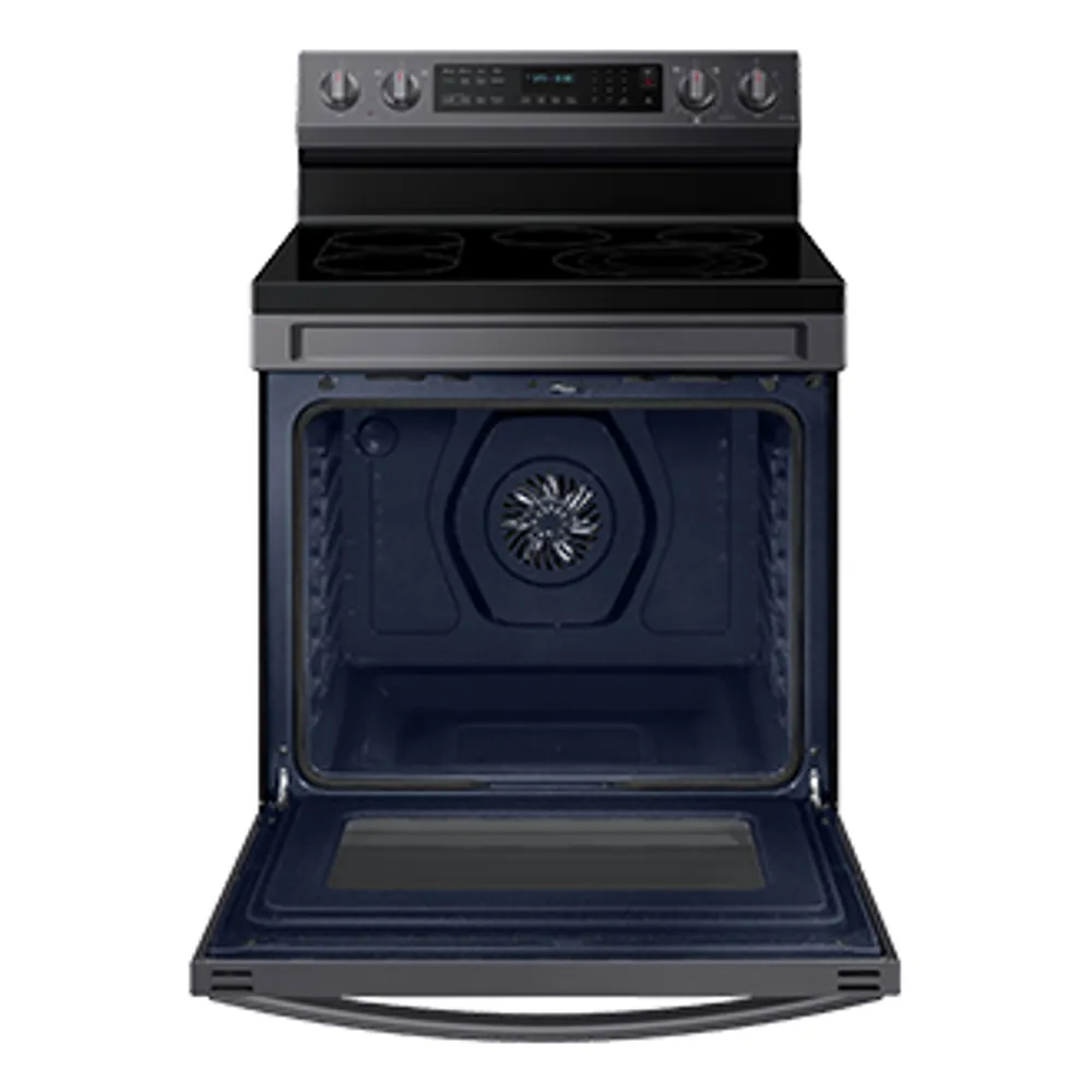 30" 6.3 cu. Ft. Smart Electric Freestanding True Convection Range with Air Fry | Samsung CA