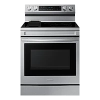 30" 6.3 cu. Ft. Smart Electric Freestanding True Convection Range with Air Fry | Samsung CA