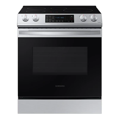 30" 6.3 cu. Ft. Smart Induction Slide-in Fan Convection Range with Air Fry | Samsung Canada