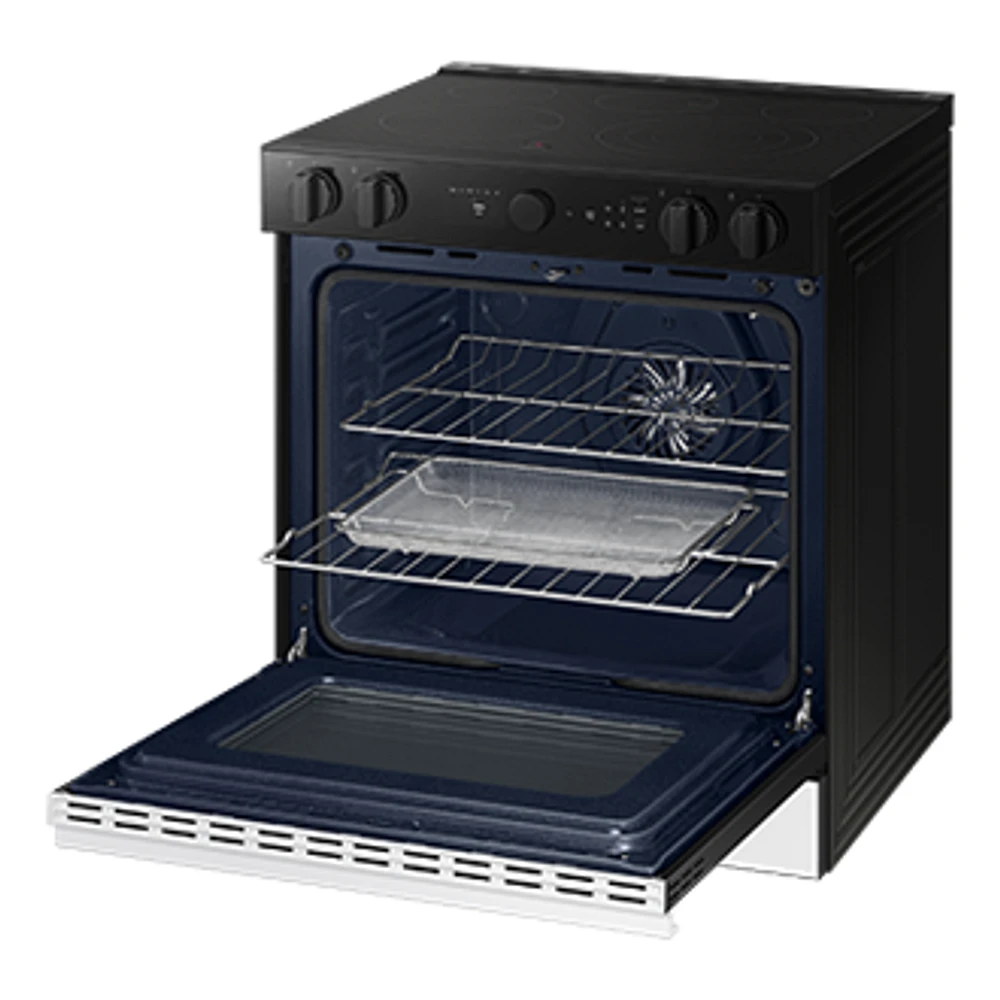 6.3 cu.ft. Electric Slide-In Range with Oven Camera | Samsung Canada