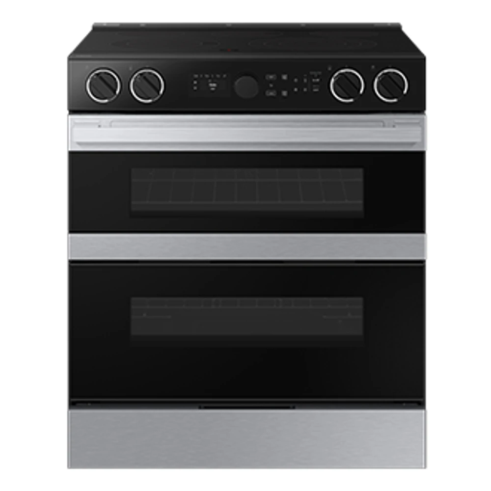 6.3 cu.ft. Electric Slide-In Dual Door Range with Illuminated Knobs | Samsung Canada