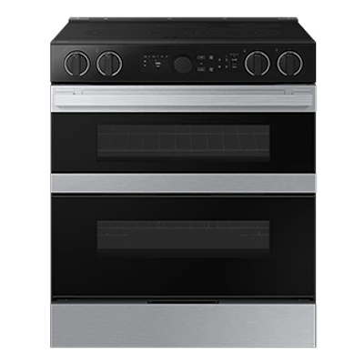 6.3 cu.ft. Electric Slide-In Dual Door Range with Illuminated Knobs | Samsung Canada