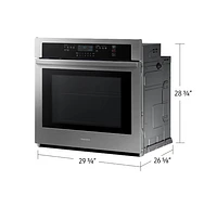 30" 5.1 cu. Ft. Smart Single Wall Oven | Samsung Canada