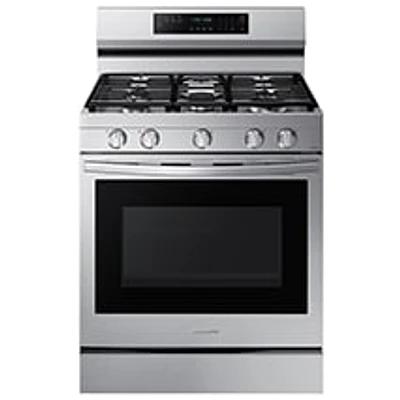 30" 6.0 cu. Ft. Smart Gas Freestanding True Convection Range with Air Fry | Samsung Canada