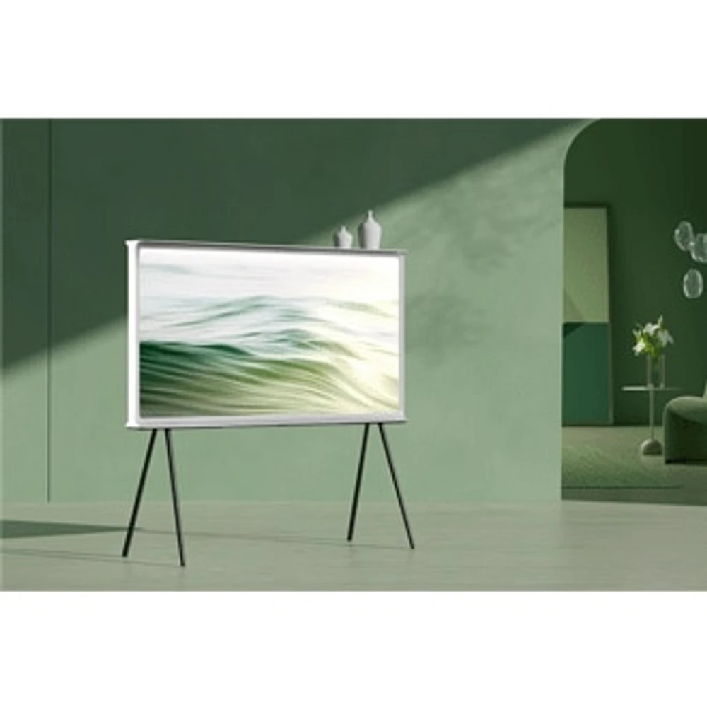 55 Inch The Serif LS01D QLED 4K 360 All Round Design Smart TV (2024) White | Samsung Canada