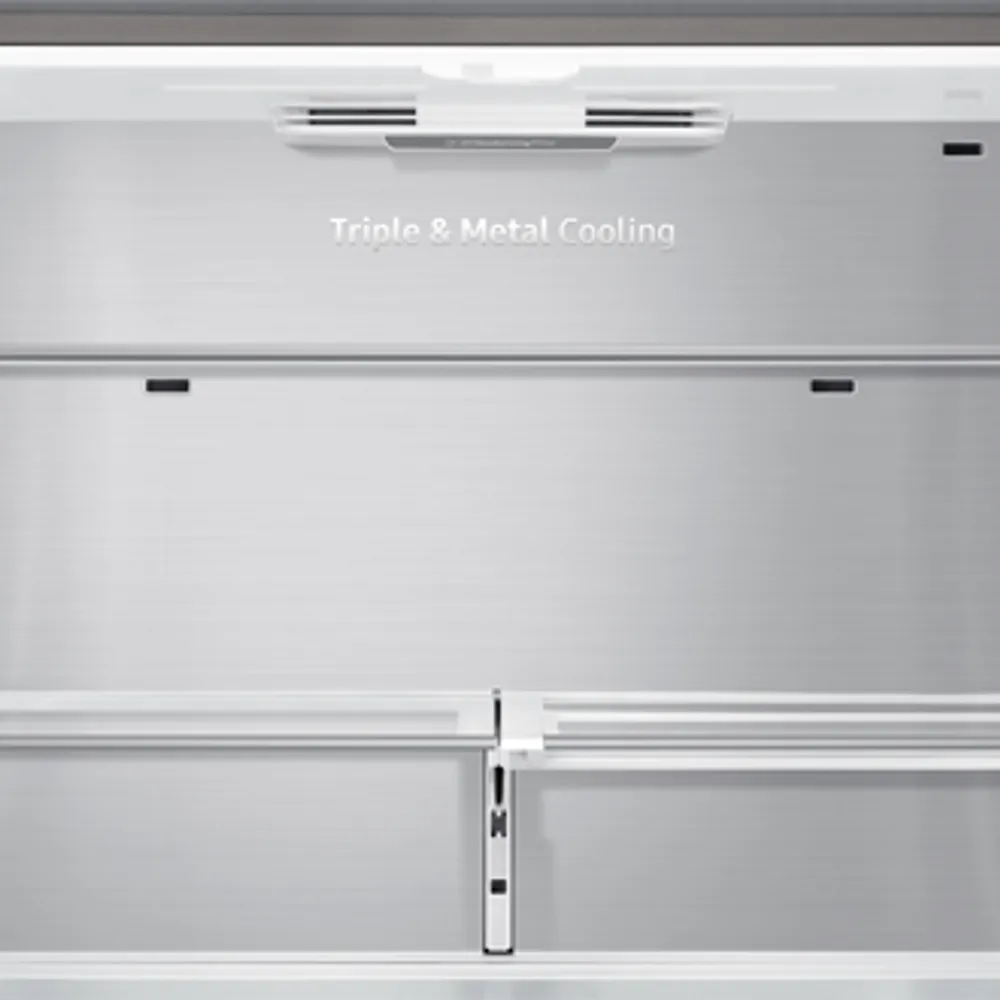 36" BESPOKE Counter-Depth 4-Door Flex French Door Refrigerators with Beverage Center™ | Samsung Canada