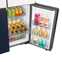 36" BESPOKE Counter-Depth 4-Door Flex French Door Refrigerators with Beverage Center™ | Samsung Canada