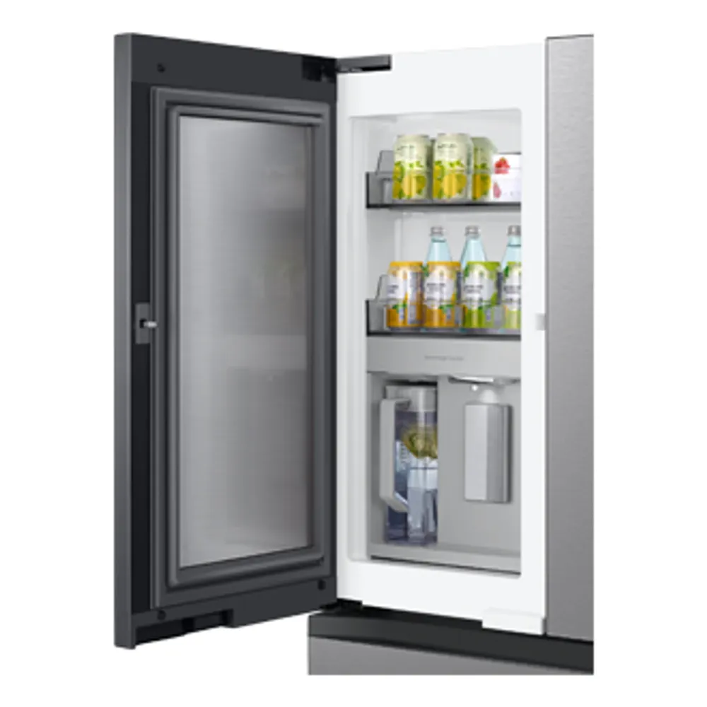 36" BESPOKE Counter-Depth 4 Door French Door Refrigerator with Beverage Center | Samsung Canada