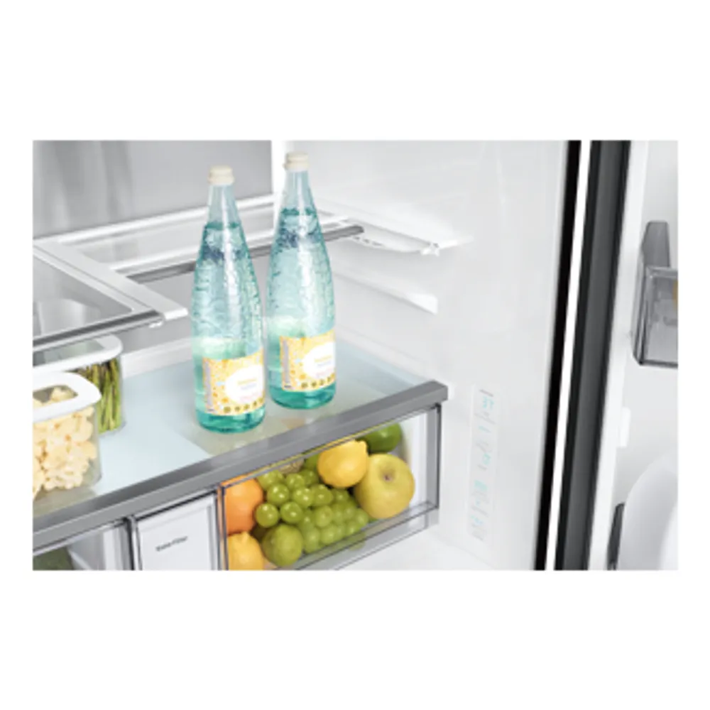 36" BESPOKE Counter-Depth 4 Door French Door Refrigerator with Beverage Center | Samsung Canada
