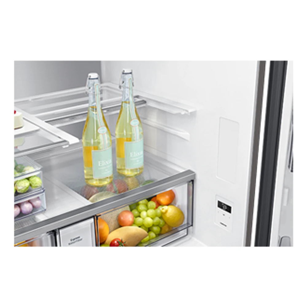 36" 23 cu.ft. Bespoke Counter Depth 4-Door Flex Fridge with Beverage Center | Samsung Canada