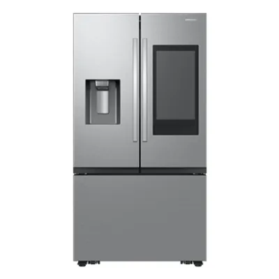 36" 3-Door French Door SpaceMax™ Counter Depth Refrigerator with Family Hub and External Ice and Water Dispenser | Samsung Canada