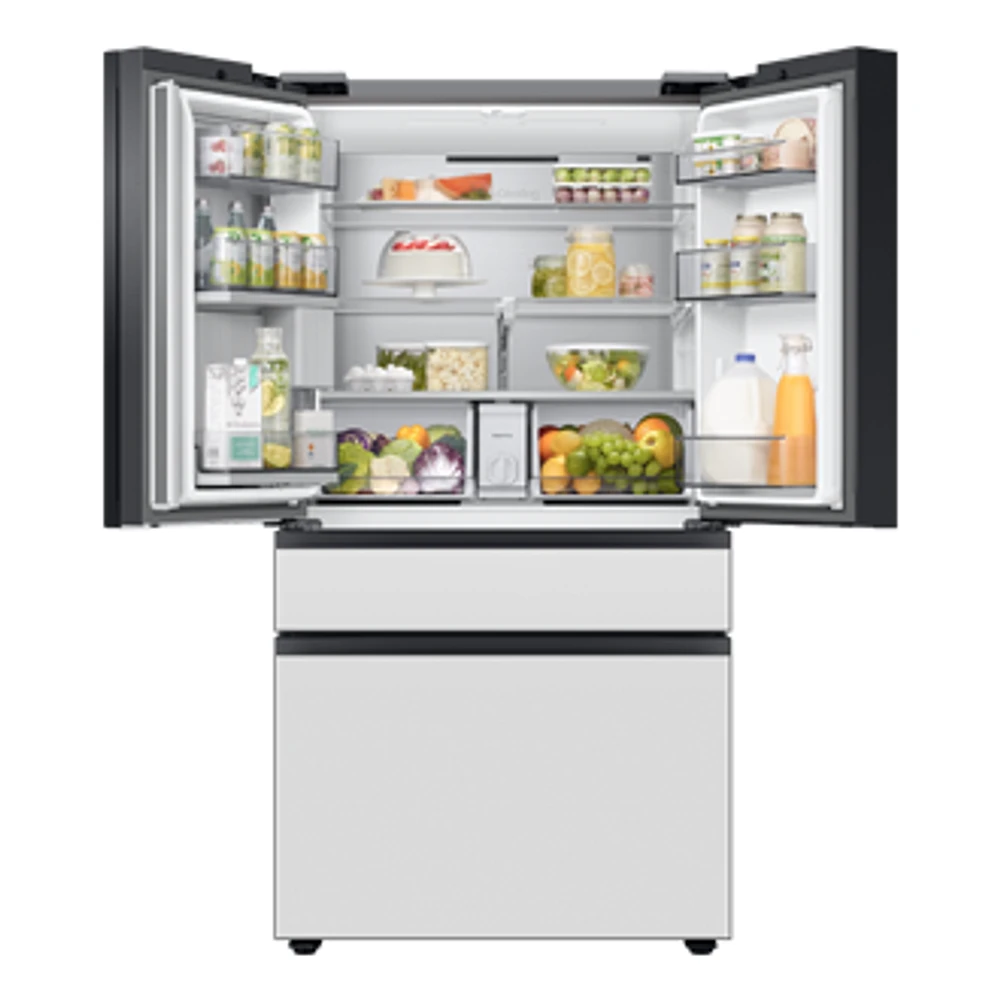 36" BESPOKE 4 Door French Door Refrigerator with Beverage Center | Samsung Canada