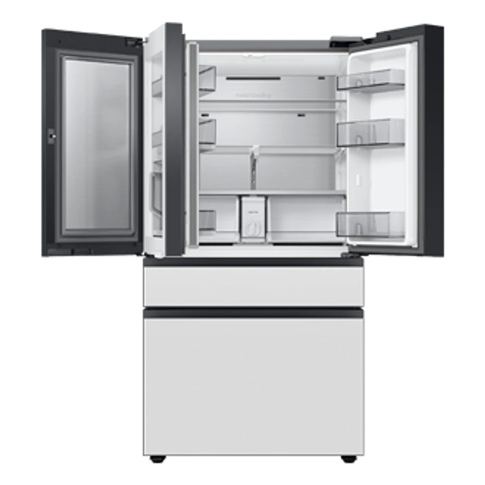 36" BESPOKE 4 Door French Door Refrigerator with Beverage Center | Samsung Canada