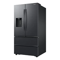 36" 4-Door French Door Refrigerator with External Ice and Water Dispenser and Dual Auto Ice Maker in freezer | Samsung Canada