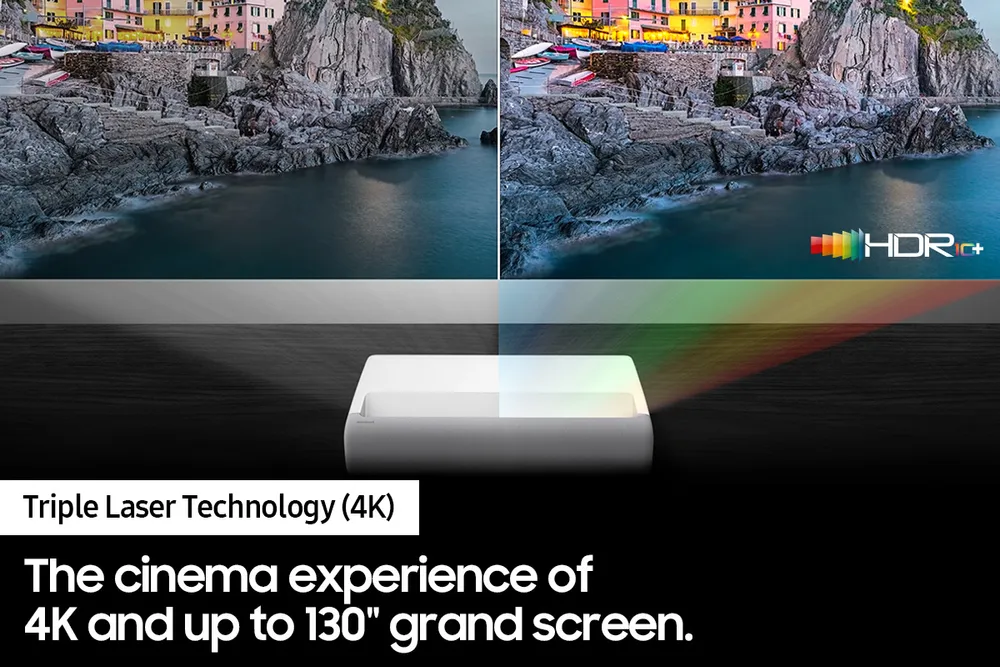 The Premiere Smart 4K UHD Ultra-Short Throw Triple Laser Projector | Samsung Canada
