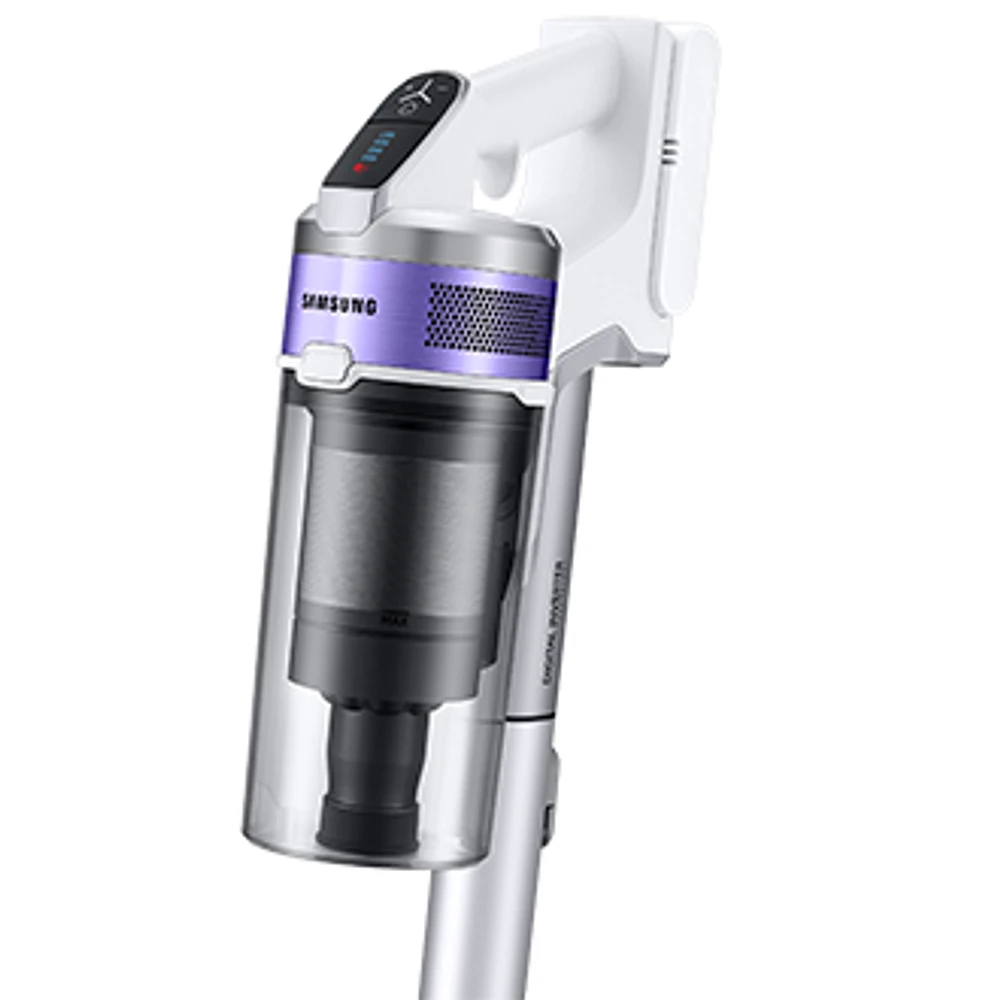 Jet 70 Pet Cordless Stick Vacuum with Turbo Action Brush in Airborne White | Samsung Canada