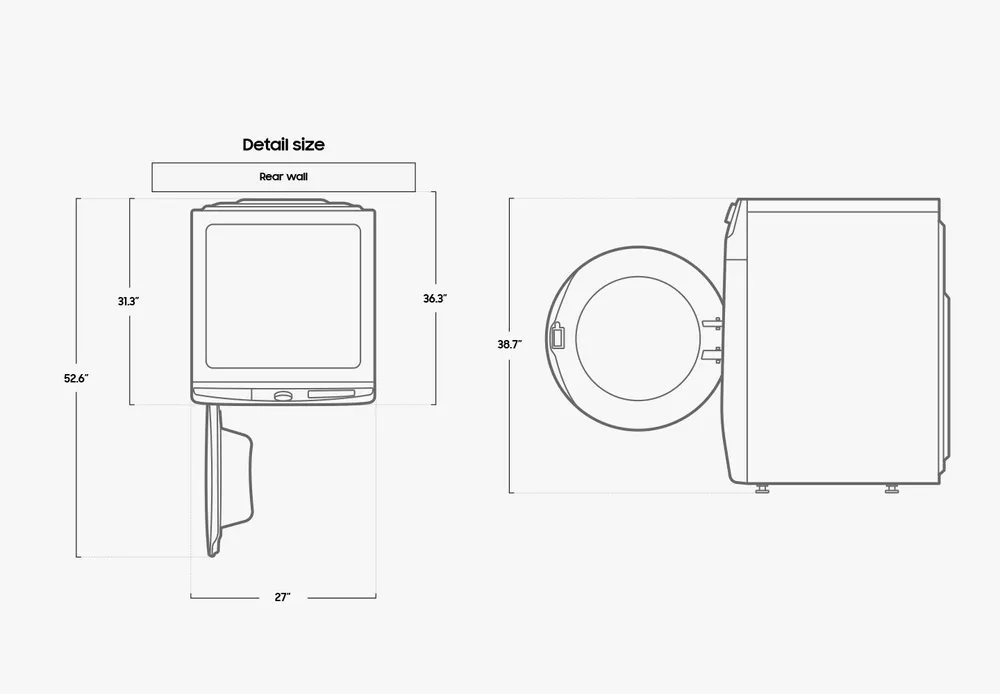 5.2 Cu.Ft. Washer with Steam Wash and Super Speed | Samsung CA