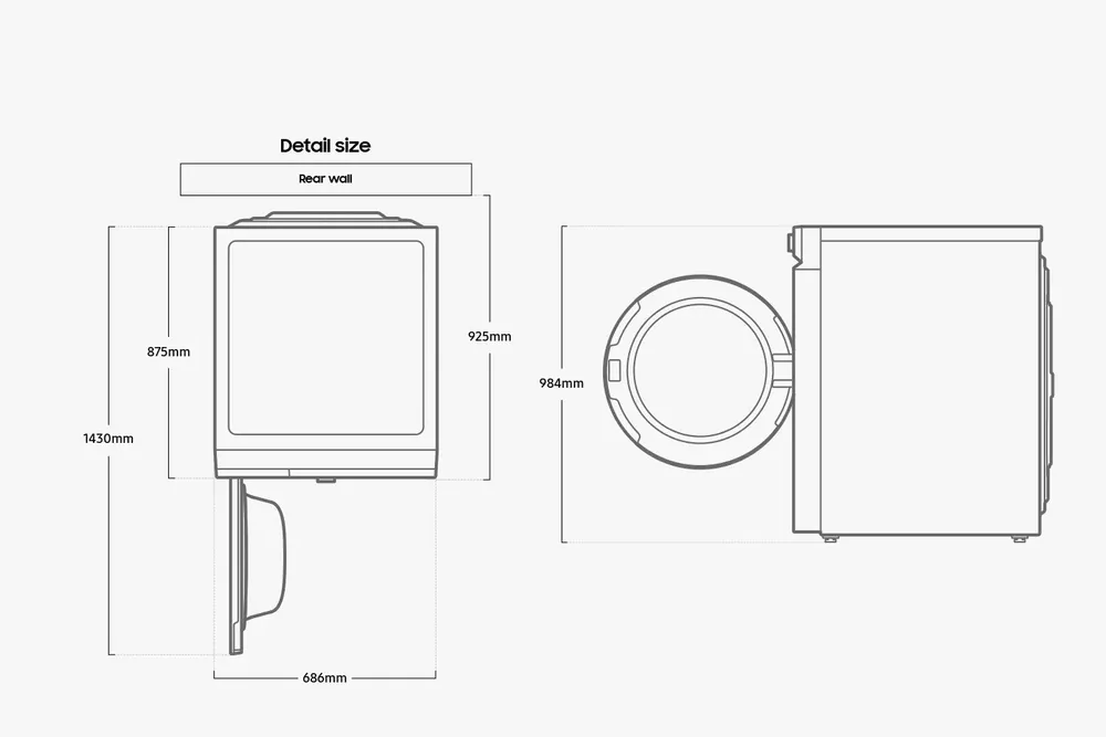 Bespoke 6.1 cu. ft. Ultra Capacity Front load Washer with Super Speed Wash and AI Smart Dial | Samsung Canada