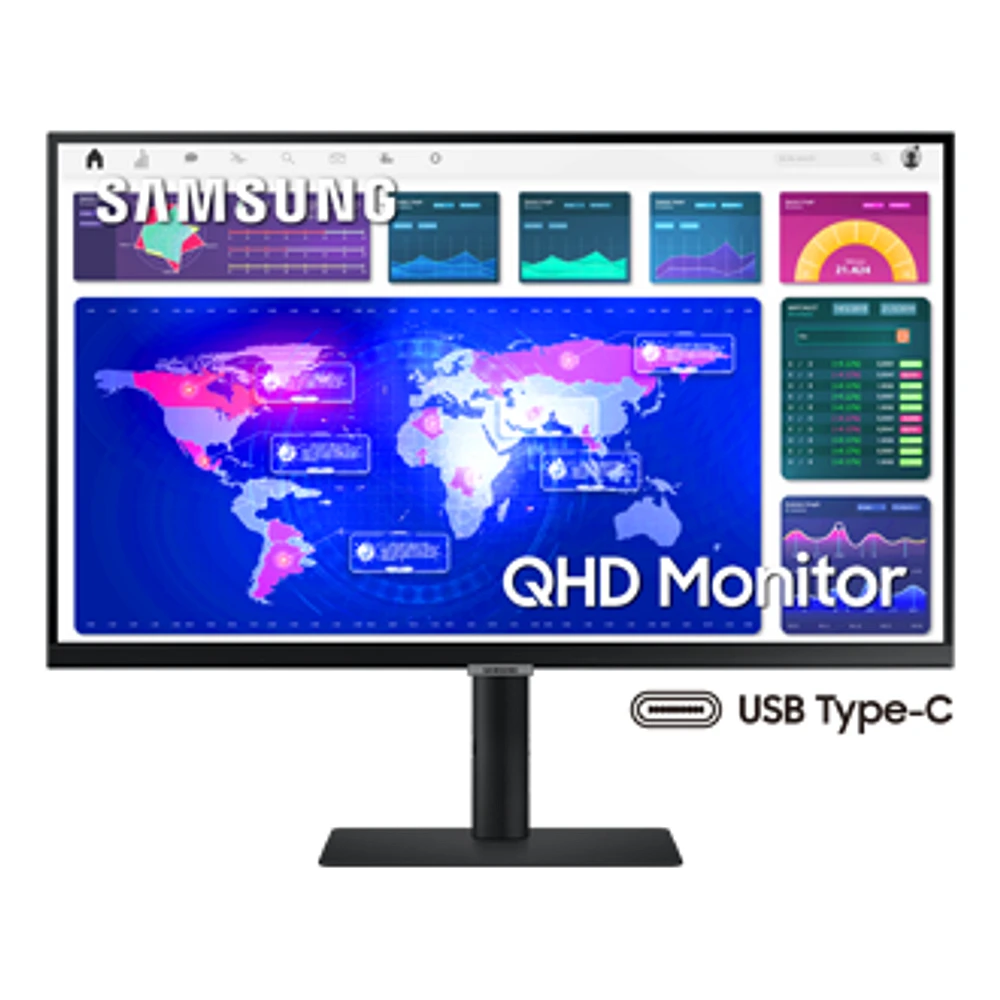 Monitor QHD 27" con painel IPS e USB tipo-C S32A600UUU LS27A600UUUXEN | Samsung Portugal