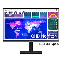 Monitor QHD 27" con painel IPS e USB tipo-C S32A600UUU LS27A600UUUXEN | Samsung Portugal