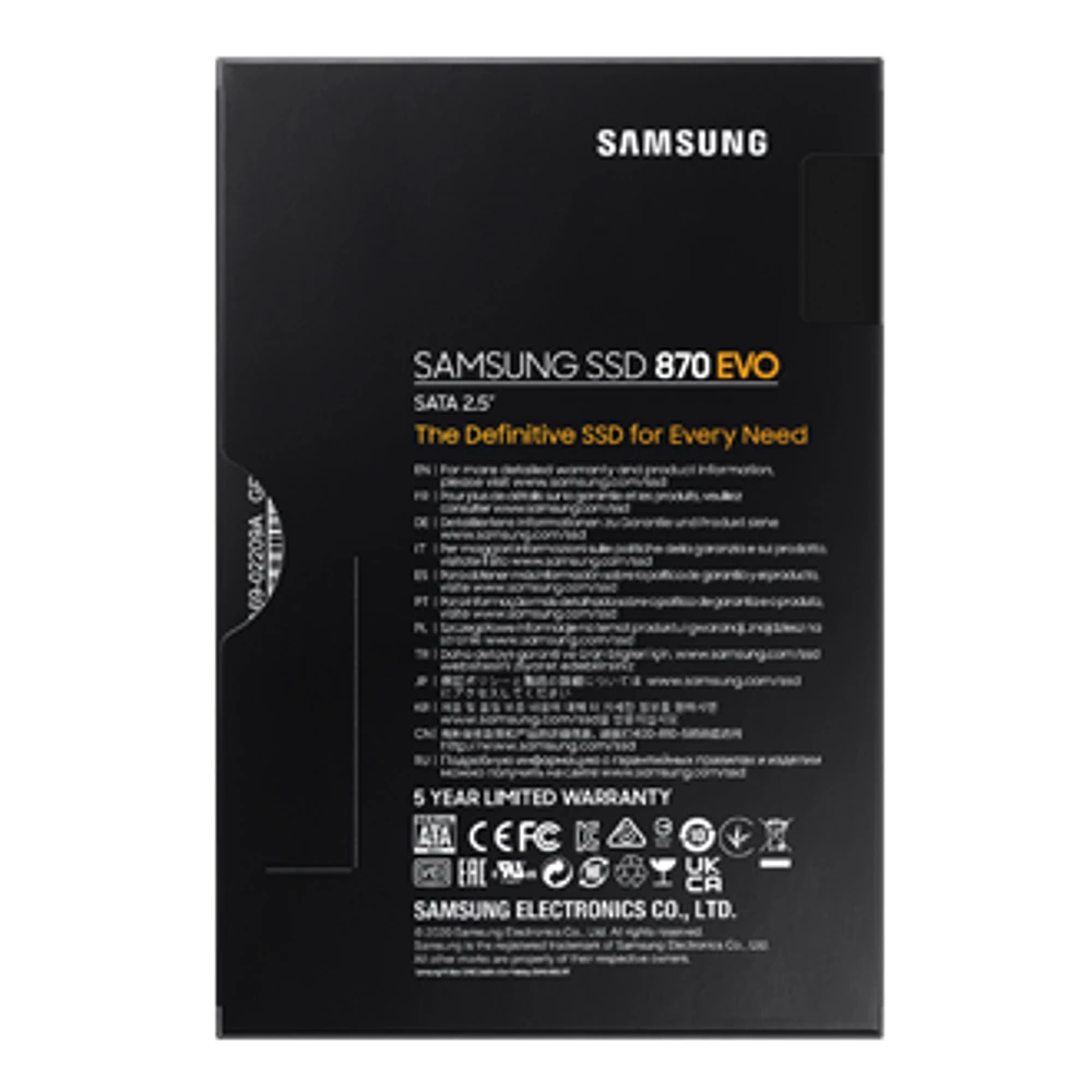 SSD 870 EVO SATA III   MZ-77E1T0B/EU | Samsung Portugal