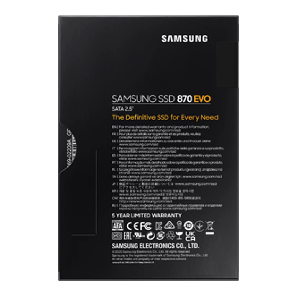 SSD 870 EVO SATA III   MZ-77E250B/EU | Samsung Portugal