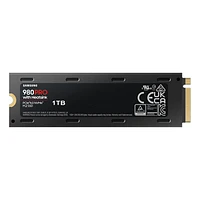 SSD 980 PRO com dissipador de calor PCIe 4.0 NVMe 2T MZ-V8P1T0CW | Samsung Portugal