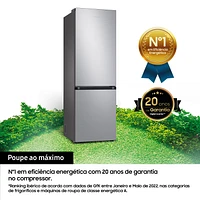 Frigorífico Combinado RB34C600CSA (No Frost - Wi-Fi - Alt. 1.85m - 344L - Look Inox) Prateado | Samsung Portugal