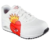 Ricardo Cavolo Work Slip-Resistant: Uno - Flaming Heart Safety Toe