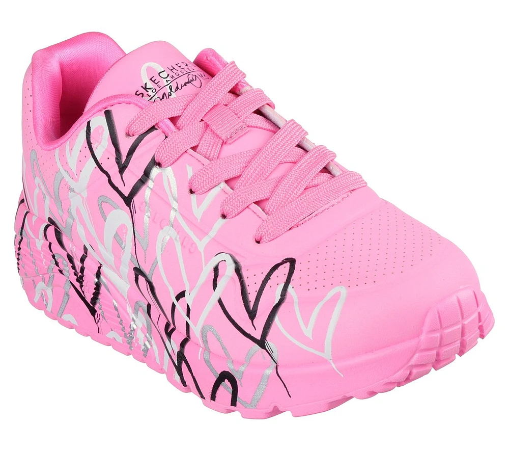 Skechers x JGoldcrown: Uno Lite - Metallic Love