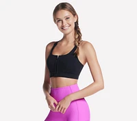 GO WALK Zip Front Bra