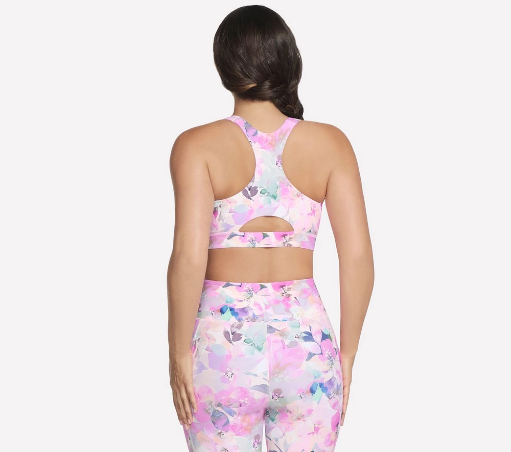 GO WALK Seascape Floral Zip Front Bra