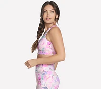 GO WALK Seascape Floral Zip Front Bra