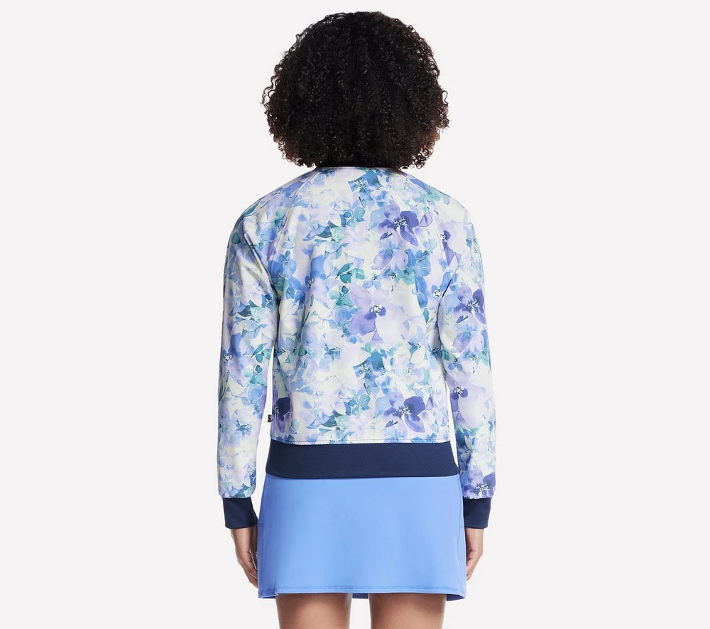 GO WALK Seascape Floral Reversible Jacket